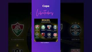 Times brasileiros na libertadores 2024 libertadores2024 libertadores futebol [upl. by Silvia]