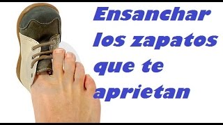 ENSANCHAR LOS ZAPATOS QUE APRIETAN O TE ROZAN SOFTENING SHOES TO TIGHTEN [upl. by Oiralednac]