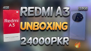 Redmi A3 Unboxing  First look review [upl. by Airod360]