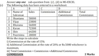 MSExcel Stepamp Formula Row amp Column Simple Way 8marks Computer APPLICATION IT SYSTEM TYBCOM SEM5 [upl. by Comfort]