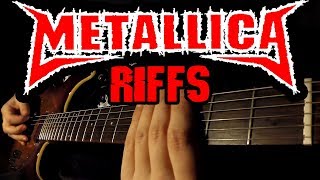 TOP 10 METALLICA RIFFS [upl. by Angelika870]