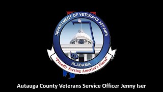 Alabama Department of Veterans Affairs Autauga County Veterans Service Officer Jenny Iser [upl. by Eivi777]