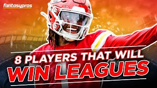 8 MustHave Players  HighUpside Fantasy Football Draft Picks [upl. by Tahpos]