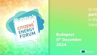 Join the Citizens Energy Forum on 5 December [upl. by Bobine904]