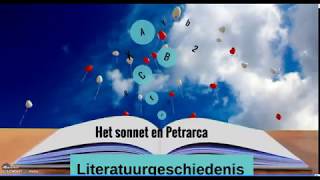 Literatuurgeschiedenis het sonnet en Petrarca [upl. by Tichon]