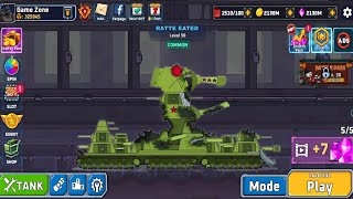 Tank Combat War Battle  New tank RATTE EATED gameplay video with GAME ZONE  Walkthrough [upl. by Aihn]