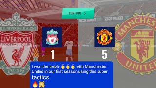 Best Manchester United Tactics for Soccer Manager 2022  Soccer manager Tactics  SM22 Formation [upl. by Dallon953]