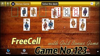 Master Microsoft Solitaire FreeCell Game No 123 amp Unlock Gold Bonus  Tips amp Tricks [upl. by Jeramey]