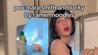 NARA SMITH AND LUCKY TRY RAMEN [upl. by Columbyne661]