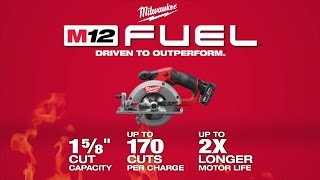 Milwaukee® M12 FUEL™ 538quot Circular Saw [upl. by Grote]