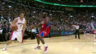 Andrea Bargnani Shakes Reggie Evans and Finishes With a Reverse Dunk [upl. by Ora]