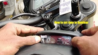 DOMINAR2019 UG How to set time in bike [upl. by Sewellyn]