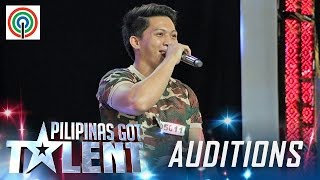 Pilipinas Got Talent Season 5 Auditions Jovanny Sumabal  Freestyle Rapper [upl. by Rodgers]