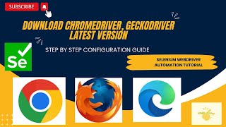 how to download chromedriver geckodriver updated amp how to launch browsers through selenium script [upl. by Notyalc]