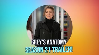 Greys Anatomy Season 21 Trailer Merediths Shocking Return amp More Surprises Revealed [upl. by Etem]