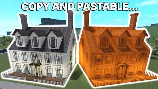 I BUILT A COPY AND PASTABLE HOUSE In BLOXBURG [upl. by Lifton847]