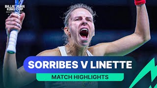 Sara Sorribes Tormo v Magda Linette  2024 Billie Jean King Cup Finals  Match Highlights [upl. by Ingrim]