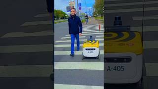 Food Delevery job by Robot robot fooddelivery [upl. by Enaira]