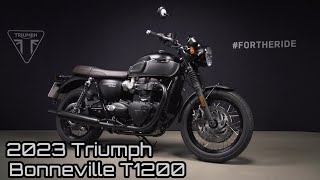 2023 Triumph Bonneville T120 Black edition launched [upl. by Natsrik]