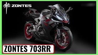 ➤ ZONTES 703RR Deportiva China con 3 Cilindros ¿Inspirada en el Motor de Yamaha CP3 zontes703rr [upl. by Karilynn196]