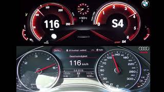 Audi A6 30 TDI vs BMW 530d Top Speed [upl. by Akihsan]