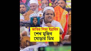 জাতির পিতা ইব্রাহিম শেখ মুজিব ঘোড়ার ডিম  রফিকুল ইসলাম মাদানী  rafiqul islam madani waz shorts [upl. by Lyrak]