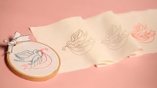 Three Ways to Transfer Embroidery Patterns [upl. by Busby]