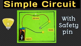 Working Model of Simple CircuitSimple electric circuit with safety pinPhysics projectKansal [upl. by Mcnalley901]