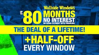 🪟 Wallside Windows Commercial Up to 80 Months No Interest No Down Payment 🪟 tvcommercials tv [upl. by Liva]