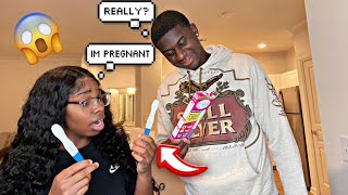 TELLING MY BOYFRIEND IM PREGNANT PRANK HE WAS HAPPY funny prank fyp couples [upl. by Calva]