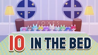 Ten in the Bed aka Roll Over  Nursery Rhyme with Lyrics  Animated Counting Song for Kids [upl. by Kieger546]