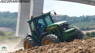 EXTREME PLOUGHING  JOHN DEERE 8210  ERMO Trivomere  AGROMECCANICA POMANTE [upl. by Niajneb]