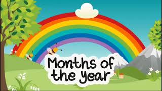 Months of the year  Preschool Nursery rhymes for kids  12 Months of the Year [upl. by Airaet581]