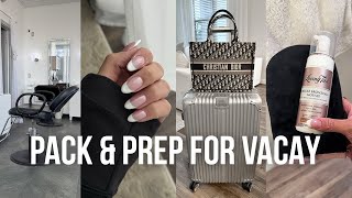 pack and prep with me for vacay beauty errands target travel haul travel essentials packing tips [upl. by Winograd]