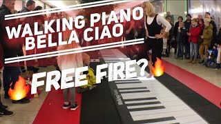 BELLA CIAO on GIANT PIANO [upl. by Eeryk]