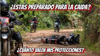 ME ACCIDENTÉ Y LAS PROTECCIONES EVITARON UNA LESIÓN  ¿CUANTO VALEN MIS PROTECCIONES ktm390adv [upl. by Kellia]