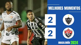 ATLÉTICOMG 2 X 2 VITÓRIA  GOLS E MELHORES MOMENTOS  29ª RODADA BRASILEIRÃO 2024 [upl. by Sharp602]