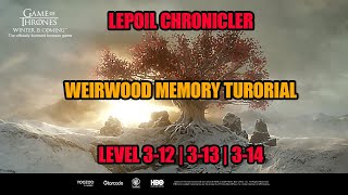 GOTWIC  WEIRWOOD MEMORY 312  313  314 [upl. by Ardnola]