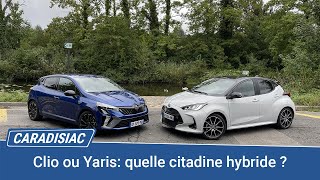 Comparatif  Renault Clio restylée VS Toyota Yaris  quelle est la meilleure citadine hybride [upl. by Ibob165]