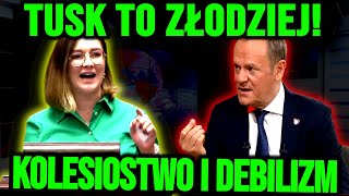 TUSK SZYKUJE ZEMSTĘ ZA UJAWNIENIE SKANDALICZNYCH FAKTÓW przez POSŁANKĘ LEWICY [upl. by Symon361]