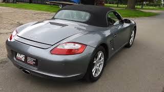 Porsche Boxster 987 for sale at AMS Porsche walkaround video [upl. by Milak]