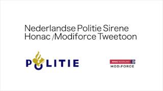 Politie Sirene tweetoon HONACModiforce Nederlandse sirene [upl. by Vedette217]