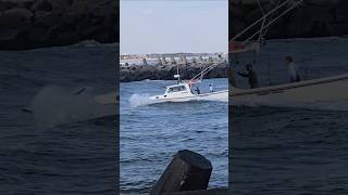 Wakes Can Be A Little Tricky In The Manasquan Inlet [upl. by Eivets]