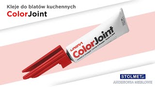 Klej i uszczelniacz do łączenia blatów kuchennych i płyt meblowych ColorJoint  Stolmet Akcesoria [upl. by Orferd]