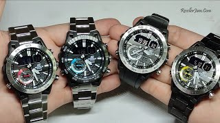 Casio Edifice ECB40D1A vs Edifice ECB40DB1ADF vs Edifice ECB40P1A vs Edifice ECB40DC1A [upl. by Lozano]