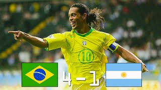 Brazil 4 1 Argentina ● Final Confederations Cup 2005  Extended Highlights amp Goals [upl. by Martz198]