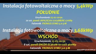 Instalacja fotowoltaiczna PV o mocy 54kWppołudnie368kWpwschód od 27052023r  Luty 2024 [upl. by Sucramal713]