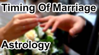 Timing Of Marriage In Astrology Horoscope Secrets [upl. by Neehs333]