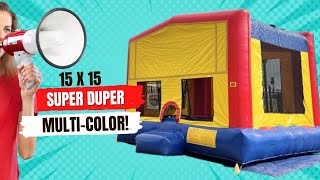 Super Duper 15x15 Bounce House [upl. by Haag870]