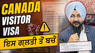 Canada Visitor Visa AlertDont do that mistakeWatch And Share [upl. by Obel499]